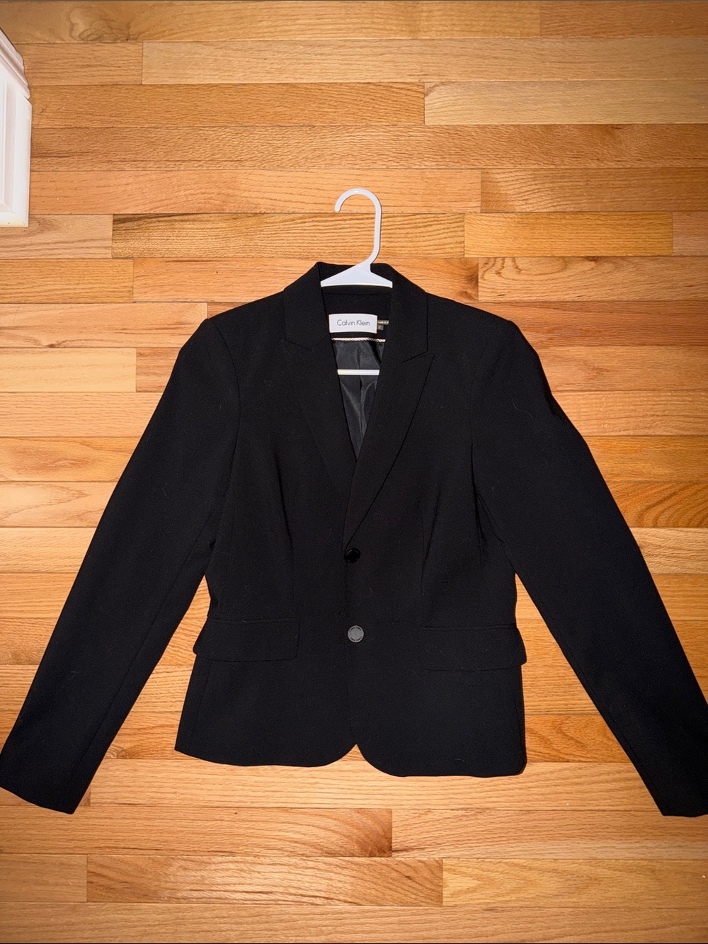 Calvin Klein Black Women's Single-Button Blazer